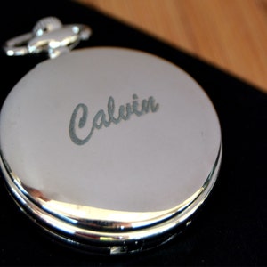 Ring Bearer Gift, Personalized Pocket Watch, Wedding Favor, RingBearer Gift, Jr Groomsmen Gift, Ring Security, Junior Groomsman Gift Watch