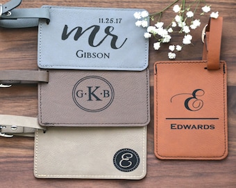 Personalized Leather Luggage Tag, Luggage Tags Personalized, Custom Luggage Tag, Monogram Luggage Tag, Engraved Luggage Tag, Luggage Tags