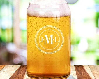 Custom Engraved Beer Can Glasses, Unique Groomsmen Proposal Beer Glass Gift, Personalized Groomsmen Wedding Party Beer Mugs
