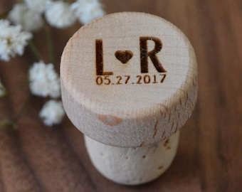 Personalized Wine Stopper, Wedding Favor, Wine Corks, Wine Wedding Favor, Personalized Wedding Gift, Custom Wine Stopper, Wood Wine Stopper