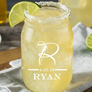 Custom Wedding Party Gifts, Groomsmen Gifts, Bridesmaid Gifts, Bridal Party Mason Jars, 9 Etched Beer Glasses, Personalized Wedding Favors