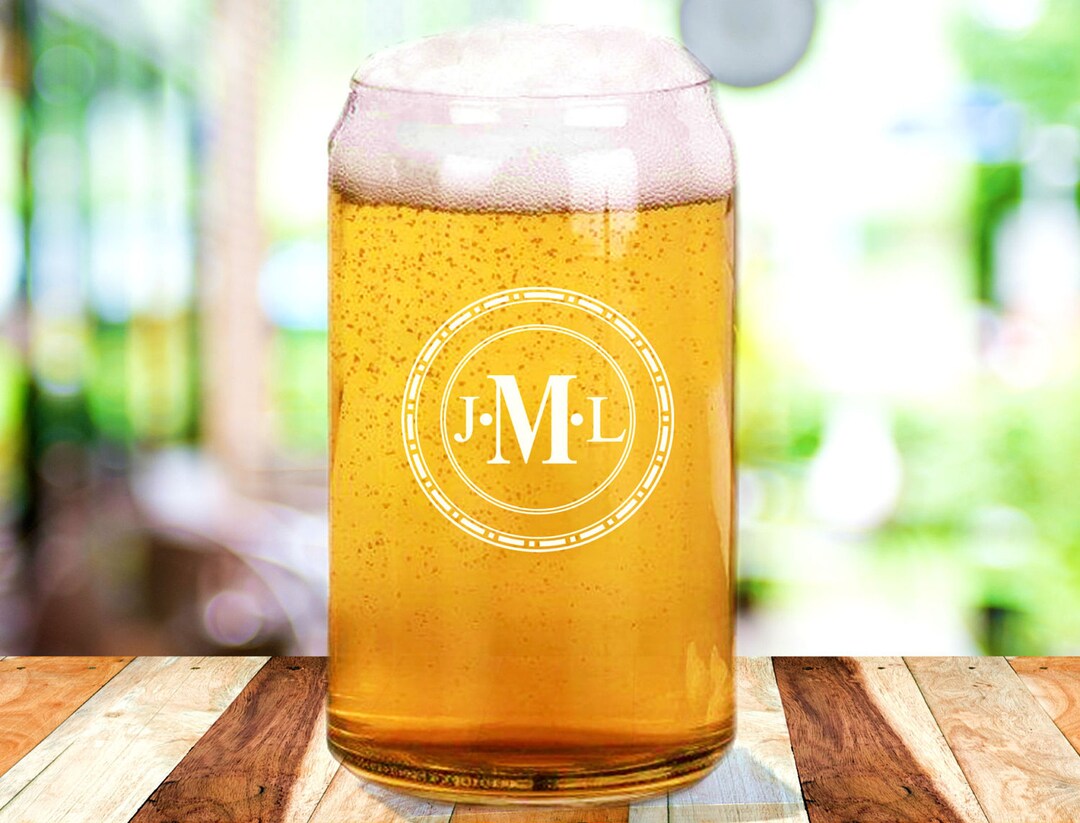 Custom Engraved Beer Can Glasses Unique Groomsmen Proposal Etsy