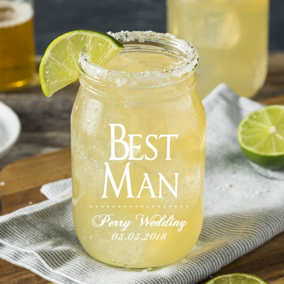 Personalized Mason Jars Wedding Party Favors Groomsmen Gift Etsy