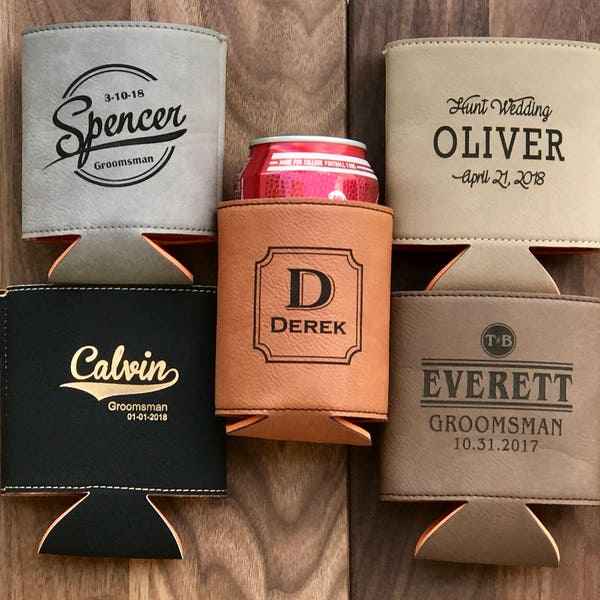 Groomsmen Gifts, Groomsmen Custom Beer Cooler, Groomsmen Wedding Favor Can Coolers, Beer Cooler, Personalized Can Cooler, Groomsman Gift