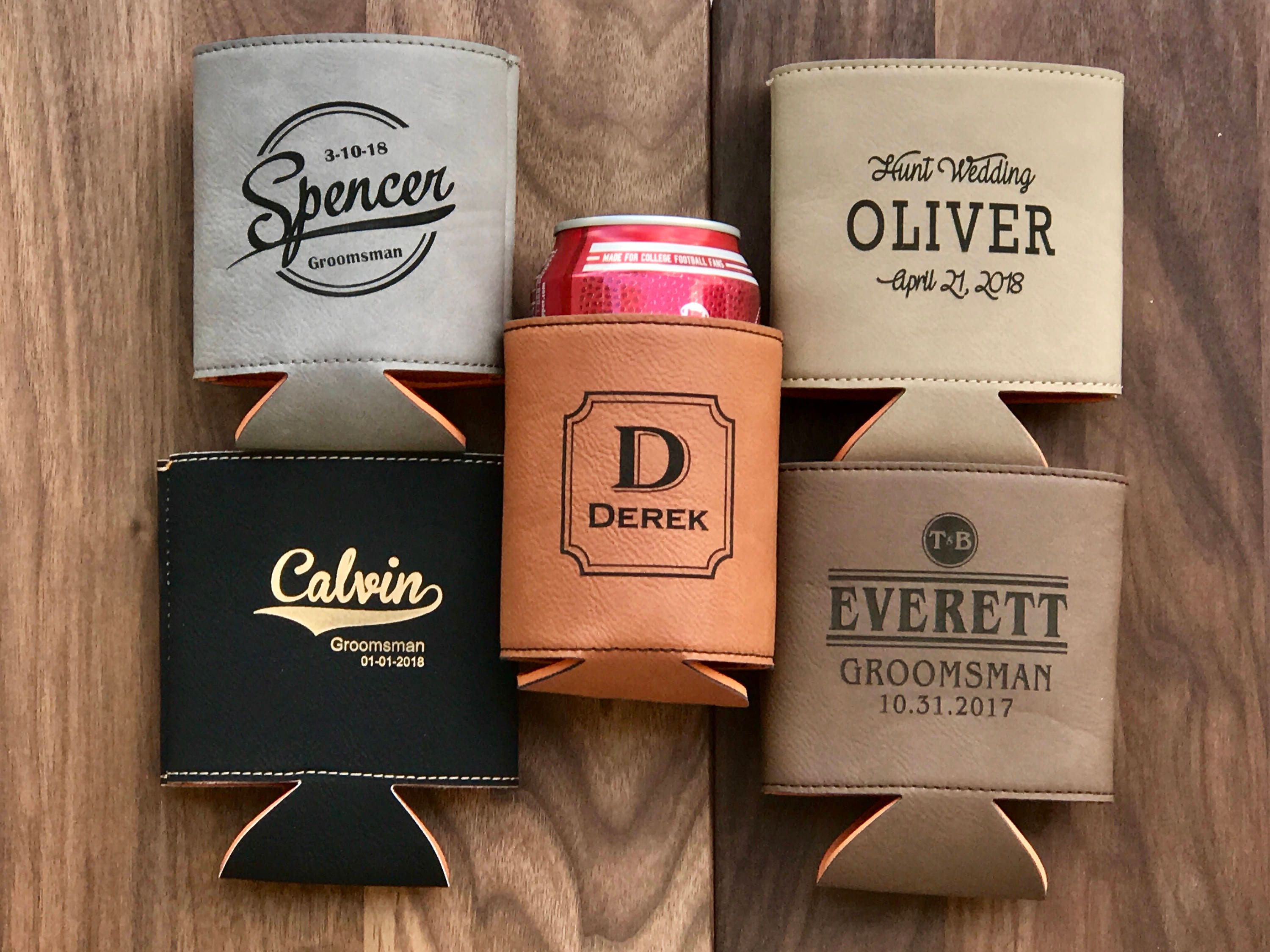 Groomsmen Gifts, Groomsmen Custom Beer Cooler, Groomsmen Wedding Favor Can Coolers, Beer Cooler, Personalized Can Cooler, Groomsman Gift