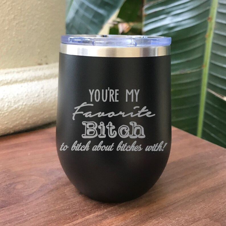 12oz Personalized Wine Tumbler Customized Stemless Wine Etsy