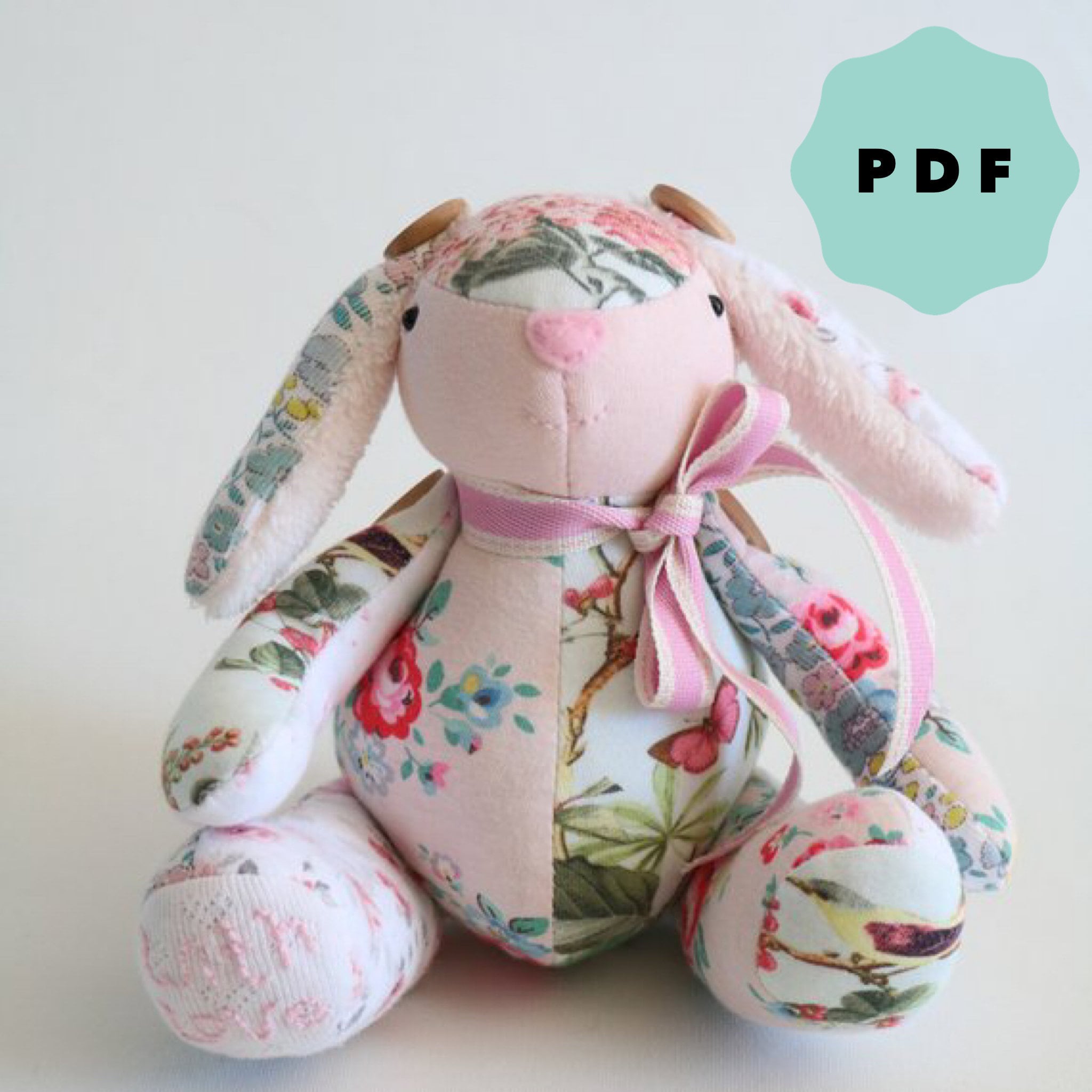 PDF Mini Memory Bunny Sewing Pattern PDF Instant download Etsy
