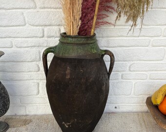 Vintage Turks kleiaardewerk | Anatolische terracottapot uit de jaren 70-80