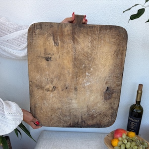 Hand-Carved Turkish Wood Board – Vintage Kitchen & Serving Decor
