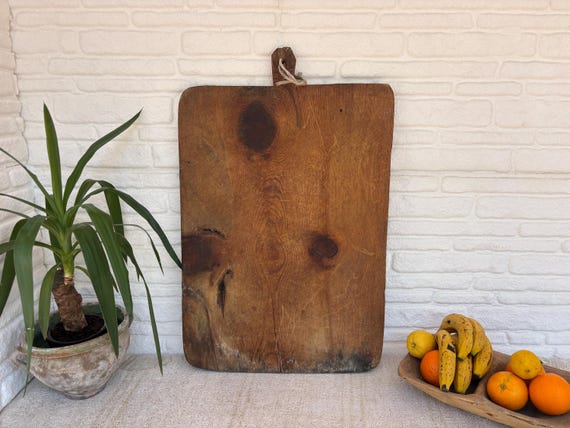 Authentic Turkish Vintage Bread Board | Handmade Wooden Kitchen Paddle | Farmhouse Wall Decor