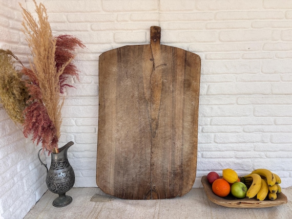 Antique Turkish Bread Paddle | Handmade Wood Board | Rustic Wall Decor
