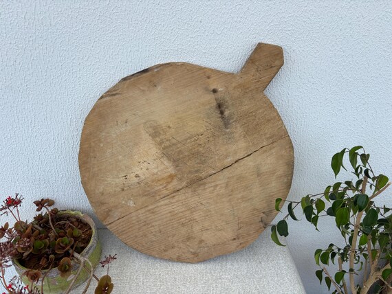 Authentic Turkish Vintage Bread Board | Handmade Wooden Kitchen Paddle | Farmhouse Wall Decor