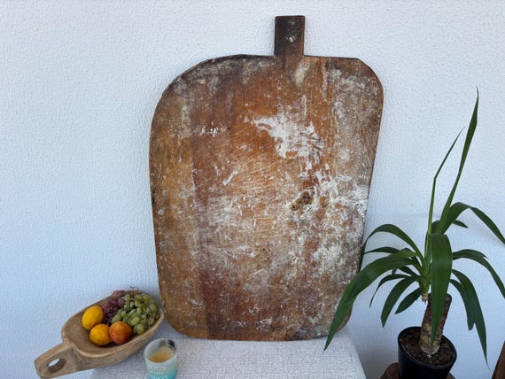 Handmade Turkish Bread Board: Rustic Farmhouse Kitchen Decor (50x78 cm)