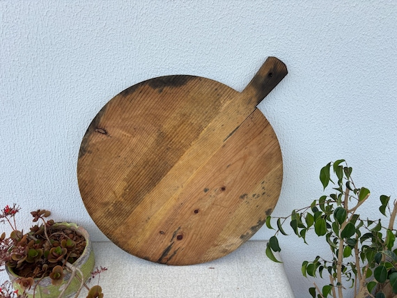 Antique Anatolian Bread Board – Rustic Turkish Farmhouse Style