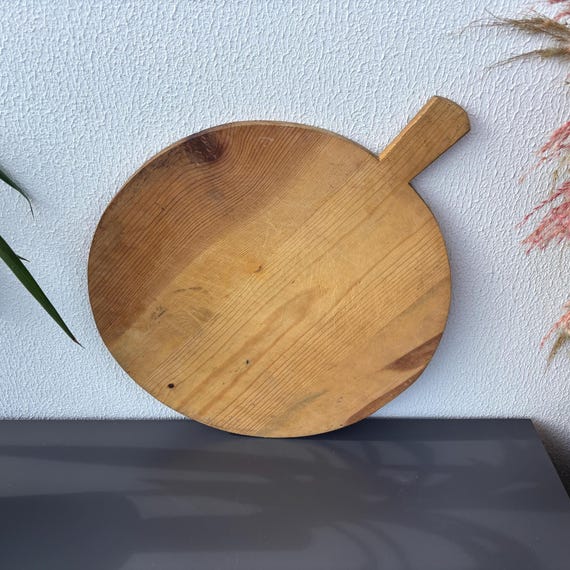 Handmade Turkish Wooden Cutting Board: Rustic Farmhouse Kitchen Decor