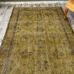 Bauernhaus Grüner Oushak Teppich 5x9 Moos Grün Teppich für | Etsy