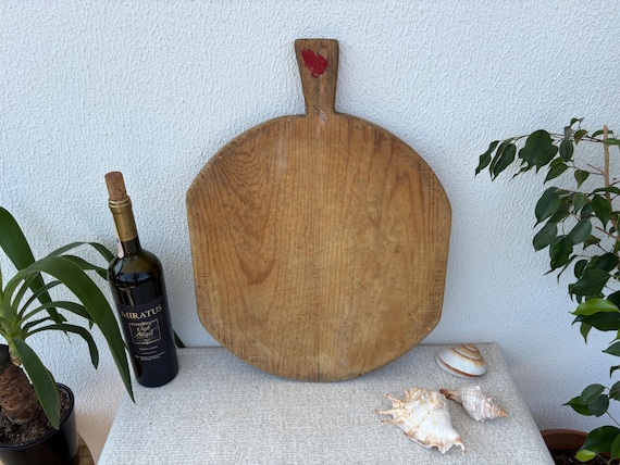 Handmade Turkish Walnut Bread Board: Rustic Farmhouse Kitchen Decor