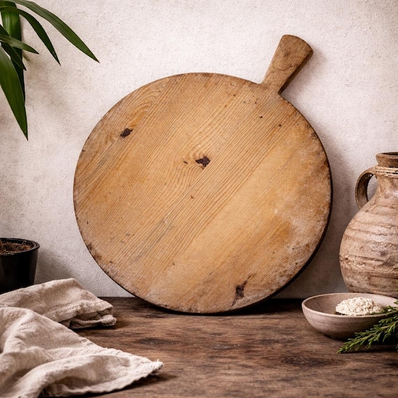 Rustic Anatolian Cutting Board – Old Turkish Handmade Kitchenware