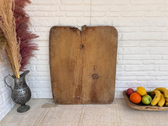 Handmade Walnut Turkish Bread Board: Rustic Farmhouse Kitchen Decor