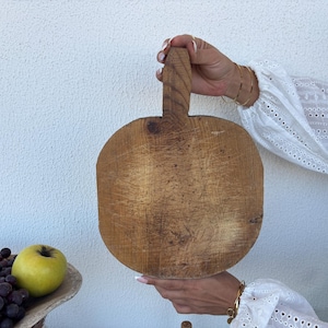 Old Wooden Cutting Board – Handmade Turkish Farmhouse Decor