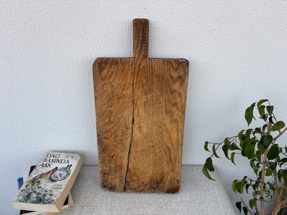 Antique Turkish Bread Paddle | Handmade Wood Board | Rustic Wall Decor