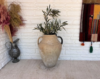 Vase en terre cuite turc vintage | Pot en terre cuite anatolien des années 70-80