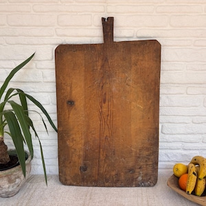 Antique Turkish Bread Board: Rustic Farmhouse Kitchen Decor, Large Wall Art