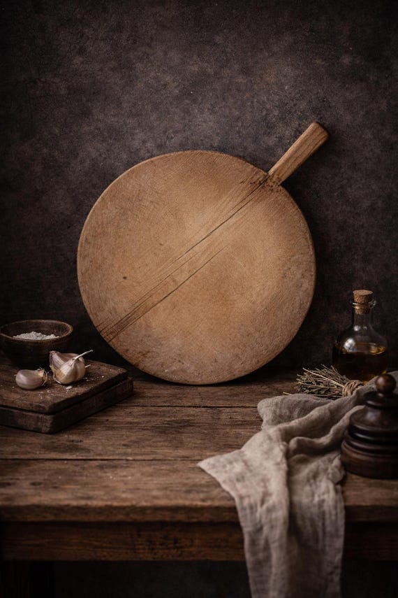 Rustic Anatolian Cutting Board – Old Turkish Handmade Kitchenware
