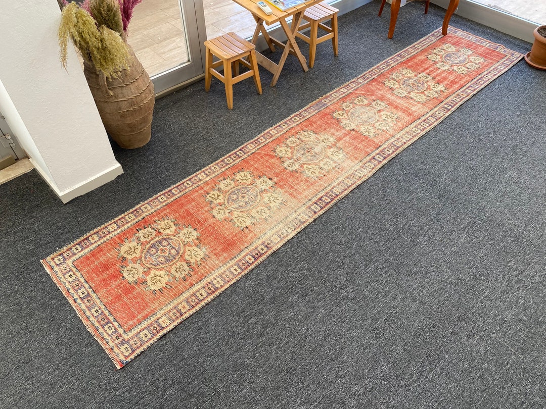 Morrocan Runner Rug 2x12 Long Runner Rug Red Runner Rug for Etsy
