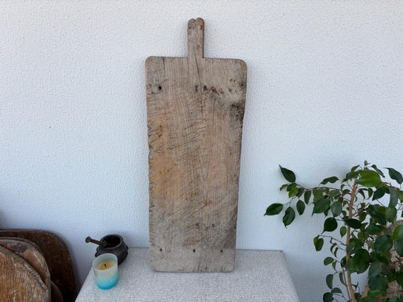 Antique Turkish Bread Paddle | Handmade Wood Board | Rustic Wall Decor