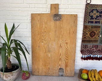 Vintage Turkse houten snijplank | Rustieke boerderij keukendecoratie