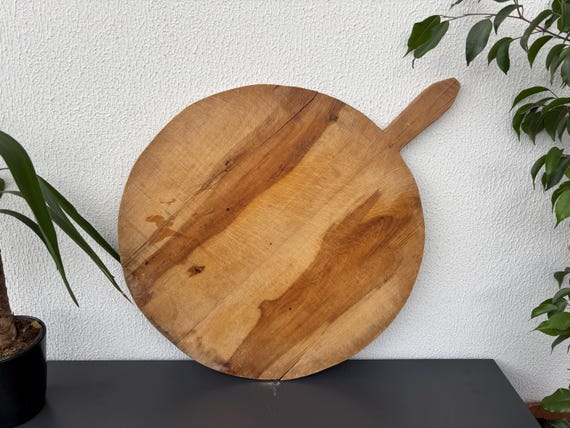 Authentic Turkish Vintage Bread Board | Handmade Wooden Kitchen Paddle | Farmhouse Wall Decor