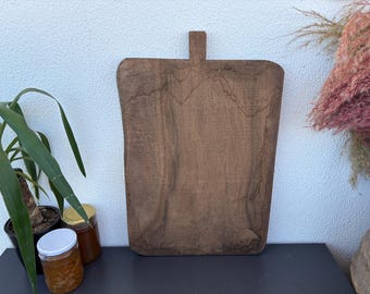 Vintage Turkse houten snijplank | Rustieke boerderij keukendecoratie