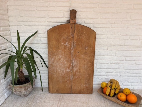 Turkish Vintage Bread Board | Handmade Wooden Kitchen Paddle | Farmhouse Wall Decor