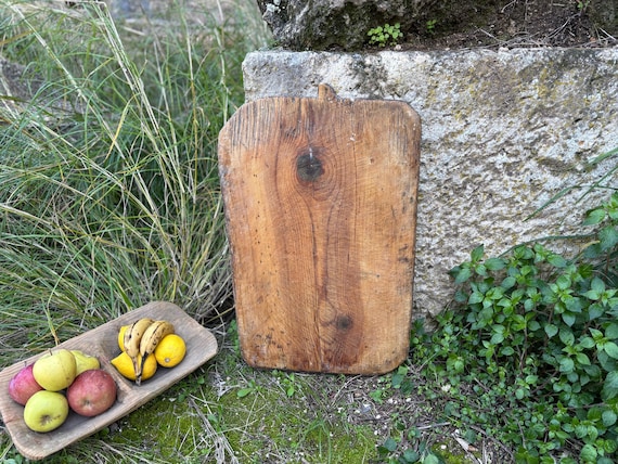 Old Anatolian Wooden Cutting Board – Handmade Turkish Farmhouse Decor