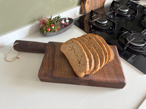 Handmade Walnut Cutting Board: Turkish Wooden Charcuterie Board