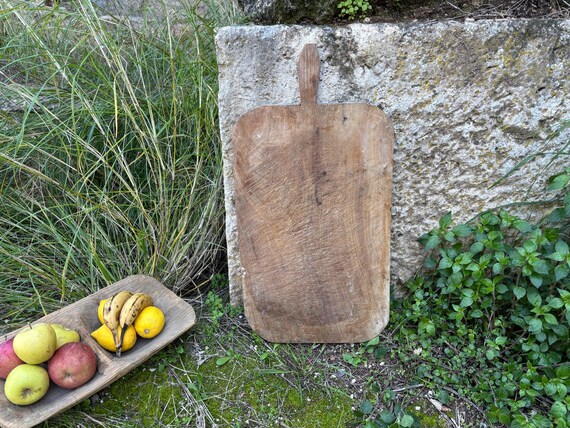 Authentic Turkish Vintage Bread Board | Handmade Wooden Kitchen Paddle | Farmhouse Wall Decor