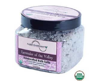 USDA Organic Lavender Bath Salts – Relaxing Sea Salt Soak