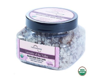 USDA Organic Lavender Bath Salts – Relaxing Sea Salt Soak