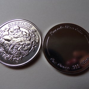 Pièce de 1 once « Père Noël » Voeux de saison « Père Noël » en argent 999 de 1 once. Gravure personnalisée gratuite