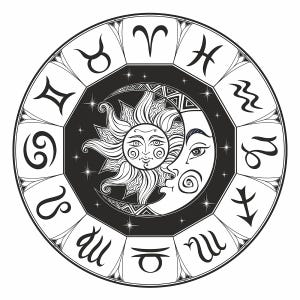 Magical and Mystical, Zodiac Icon Symbol Coin. 1 oz Fine .999 Silver. Exquisitely Engraved Fine .999 Silver Astrology Coin