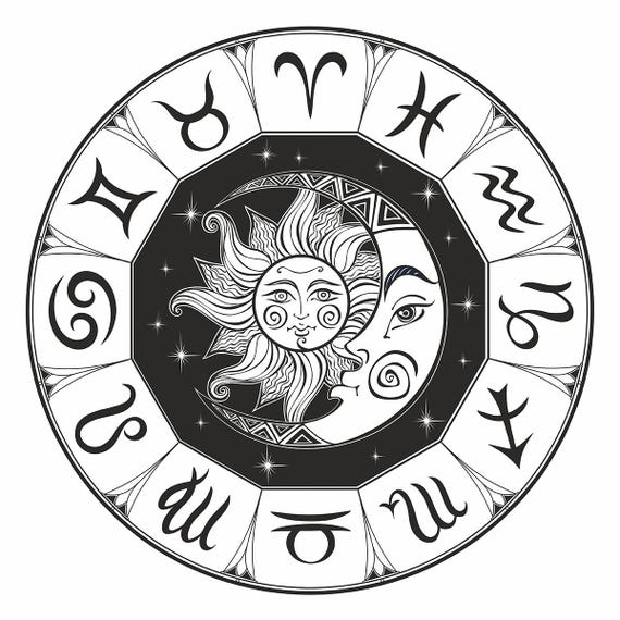 Magical and Mystical, Zodiac Icon Symbol Coin. 1 oz Fine .999 Silver. Exquisitely Engraved Fine .999 Silver Astrology Coin