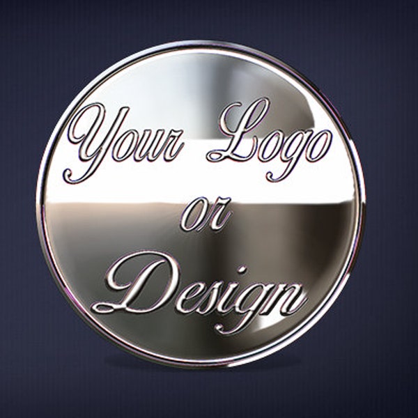 1 oz Fine .999 Silver Logo/Photo Coin. Design & Create Your Own Exquisitely Engraved Custom Logo/Photo Coin