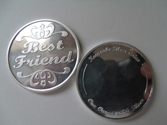 My Best Friend, 1 oz .999 Fine Silver Best Friend Coin. Free Custom Engraving