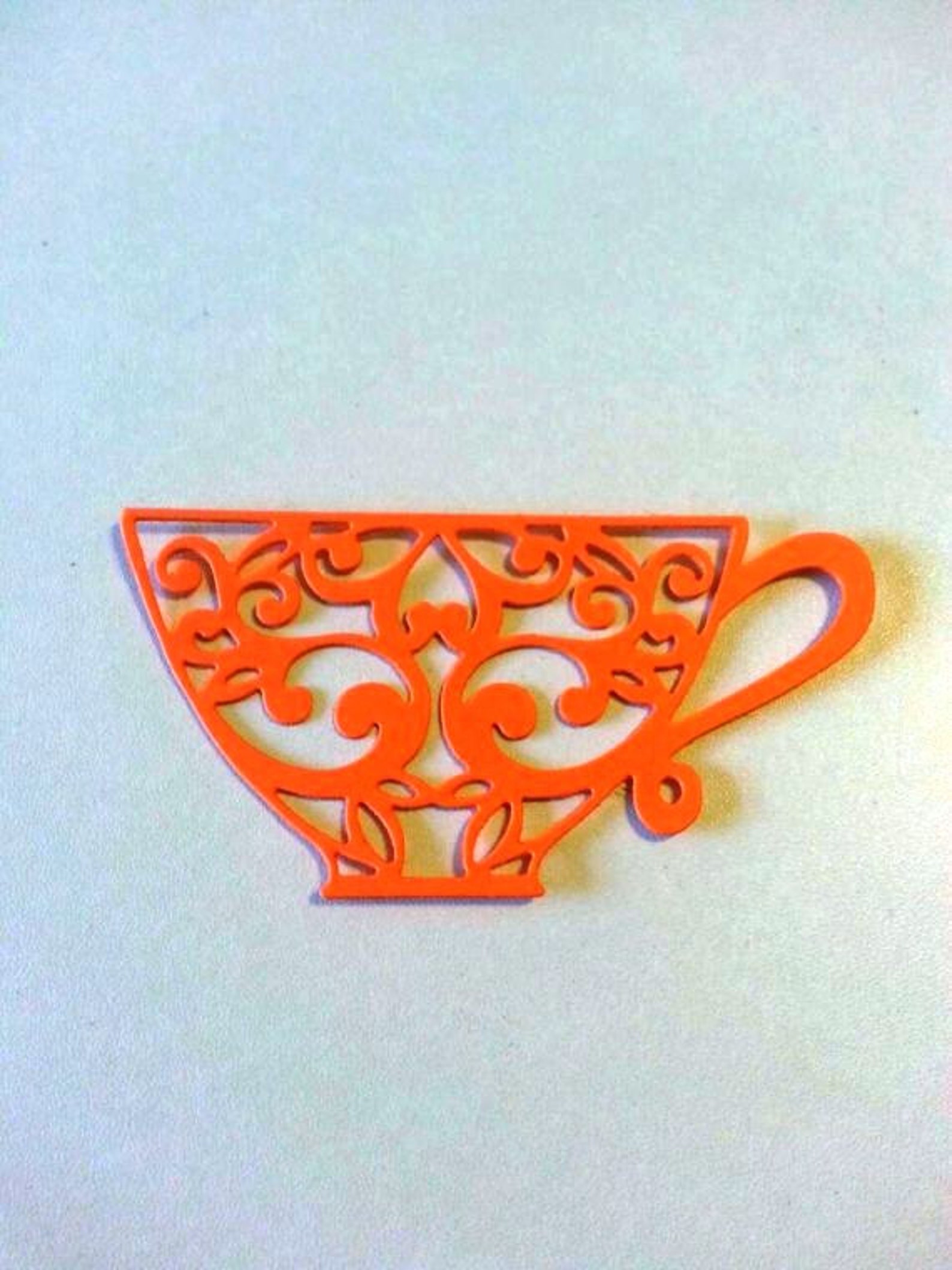 Coffee Cup Teacup Paper Die Cuts Scrapbook Cupcakes Toppers or - Etsy