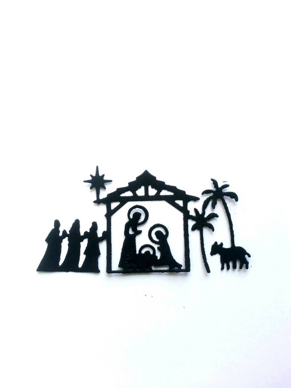 CHRISTMAS NATIVITY SCENE DIE CUTS