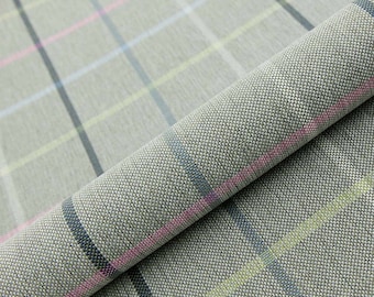 5m PRESTIGIOUS THICK LINEN UPHOLSTERY SEATING CURTAIN FLORAL GREEN FABRIC
