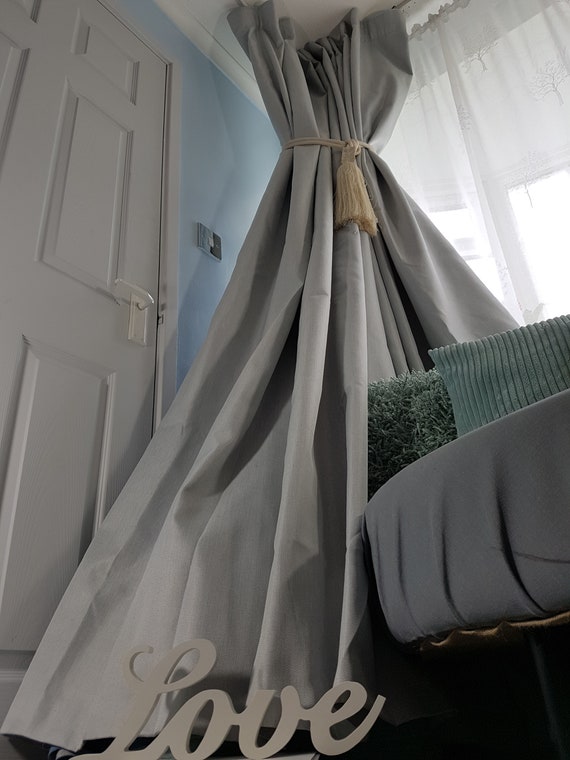 New Made To Order Sublime Huge Light Grey Herringbone Wool Etsy