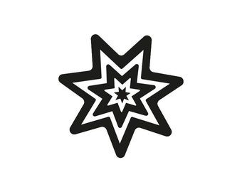 rubber stamp STAR IN STAR