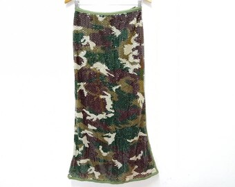 VERY RARE Vintage Moschino CheapAndChic Camo Labucci Embroidered Skirt Made in Italy/Pleats Please/Margiela/Junya Watanabe/Yohji/issey/Jpg